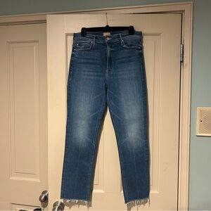 MOTHER Blue Ankle & Cropped Jeans